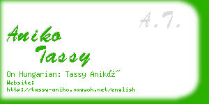 aniko tassy business card